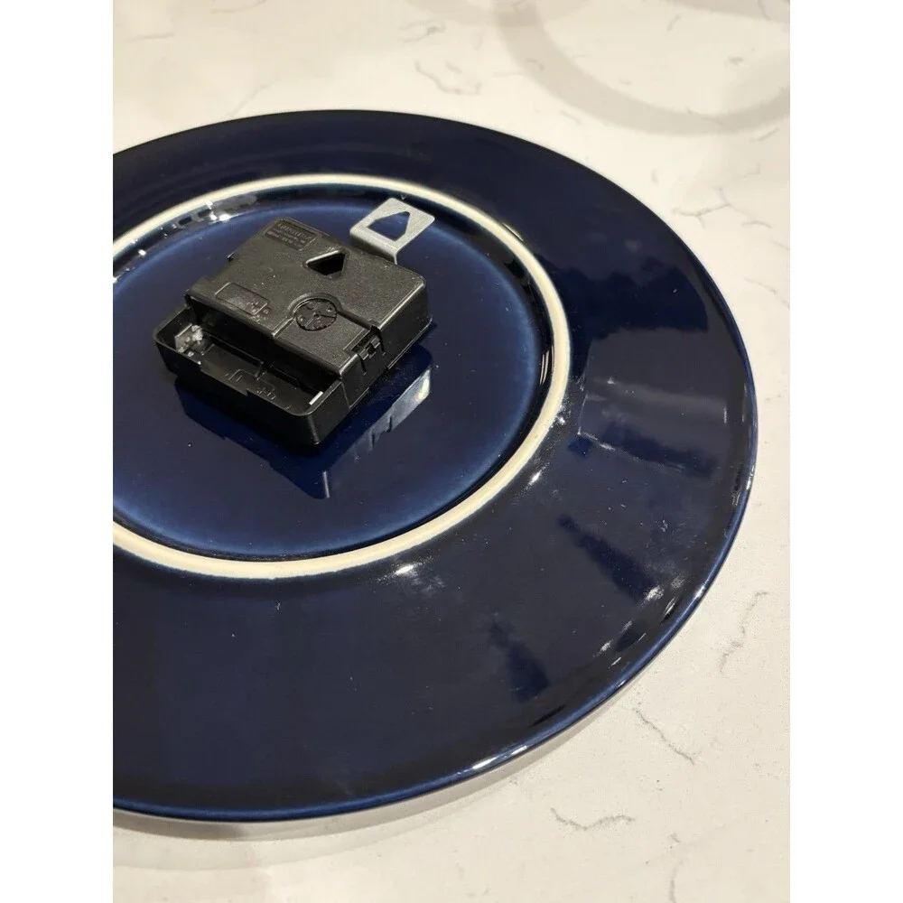Beautiful Fiesta Cobalt Blue Plate Wall Clock Retired - Needs Mechanism.